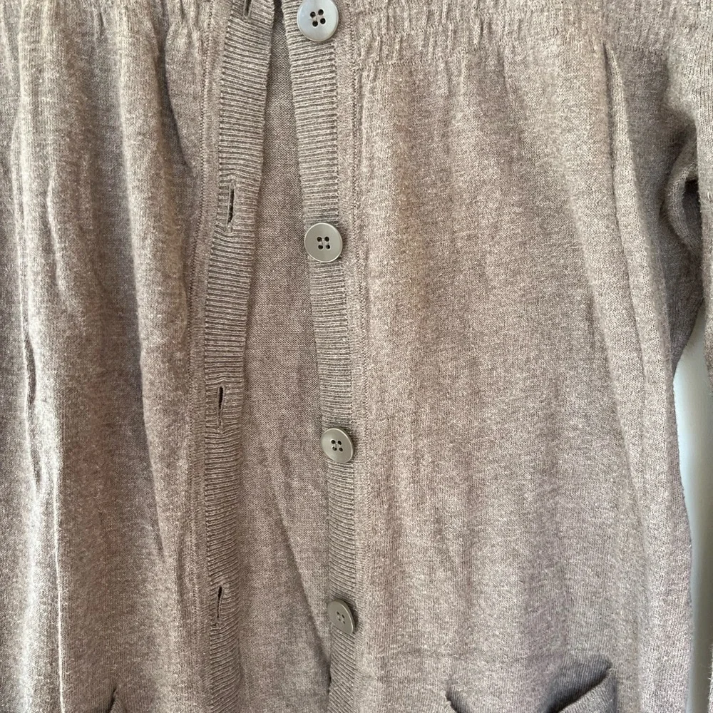 Loft cardigan, tan brown color - Picture 4 of 5